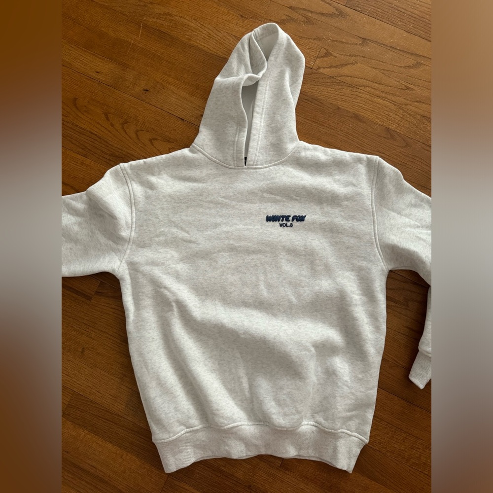 White fox hoodie